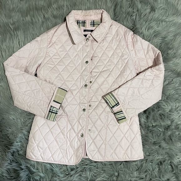 Burberry print light pink jacket